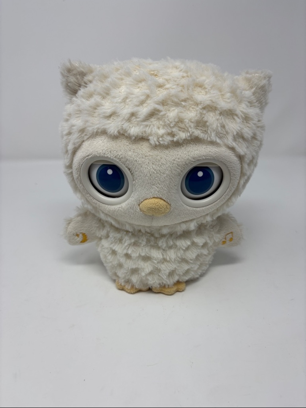 Baby Gund | sleepy eyes Plush White Owl Toy with Big Blue Eyes